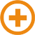 orange plus icon