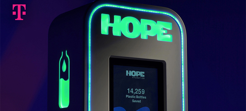 HOPE Hydration Taps T-Mobile to Power “Smart” Water Refill Stations